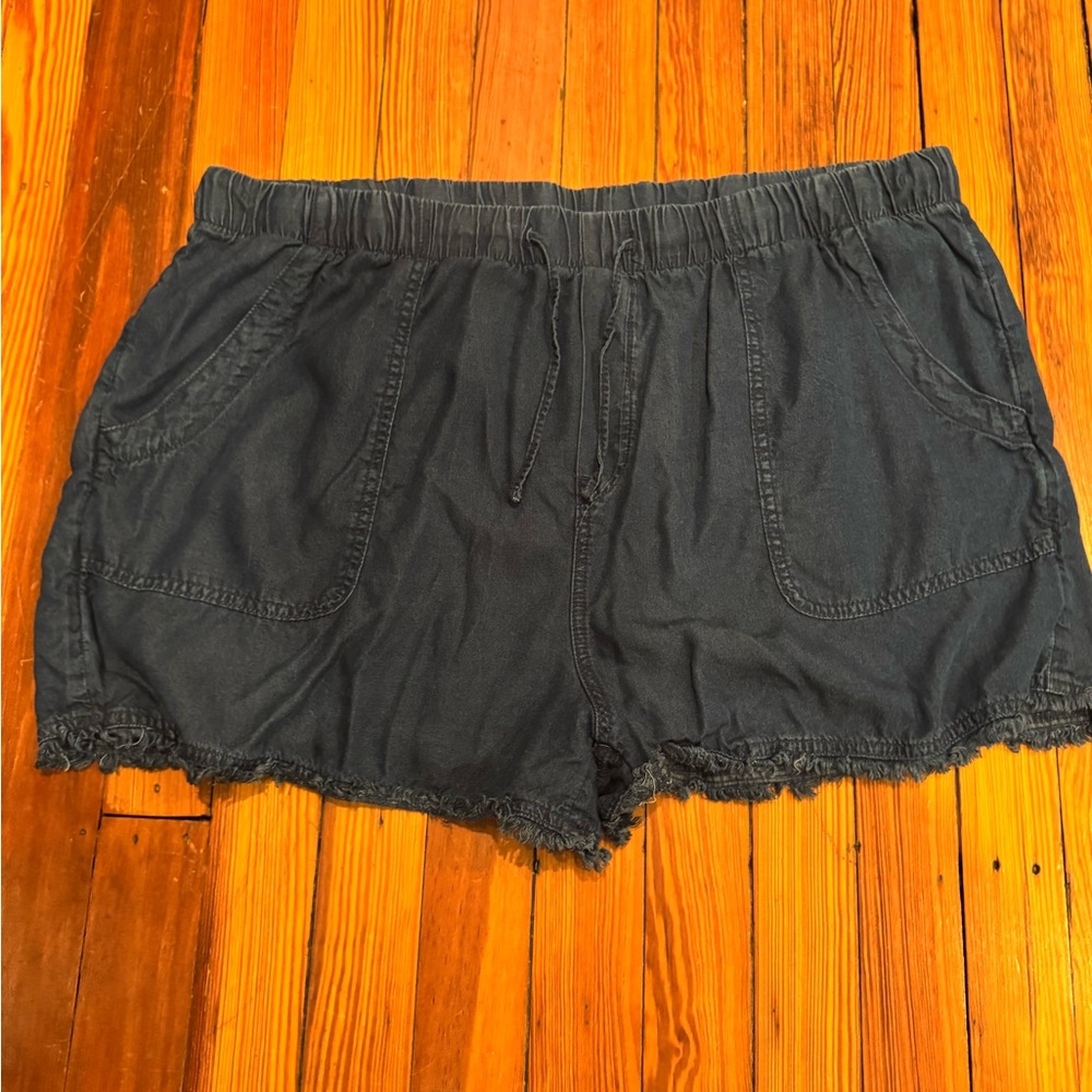 Women's Dark Blue Denim Shorts